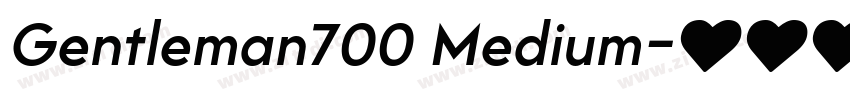 Gentleman700 Medium字体转换